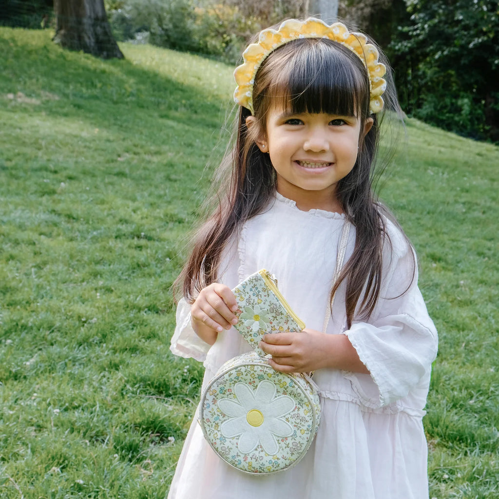 Παιδικό φλοραλ τσαντάκι Daisies με κέντημα-Rockahula