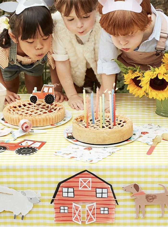 Σετ 8 τμχ καπελάκια για παιδικό πάρτι με θέμα τη φάρμα - Meri Meri