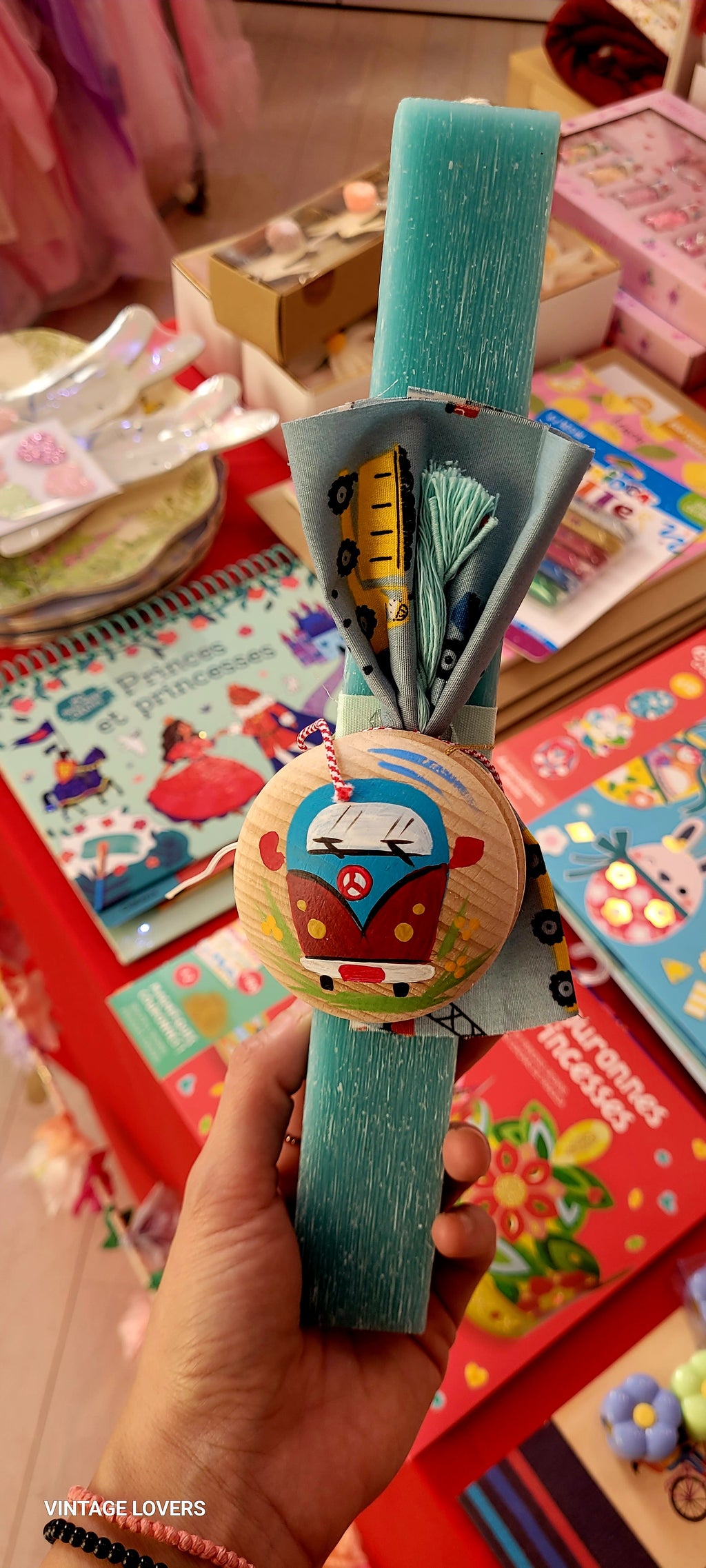 Children's Scratch Scented Candle with wooden Yoyo 29cm