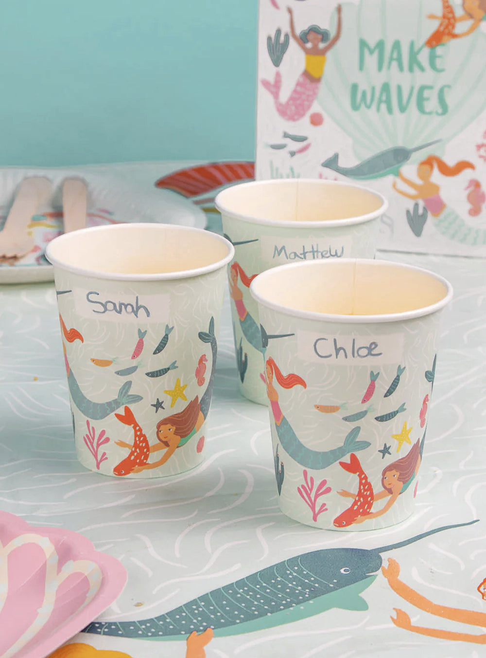 χαρτίνο ποτήρι make waves (8τμχ)