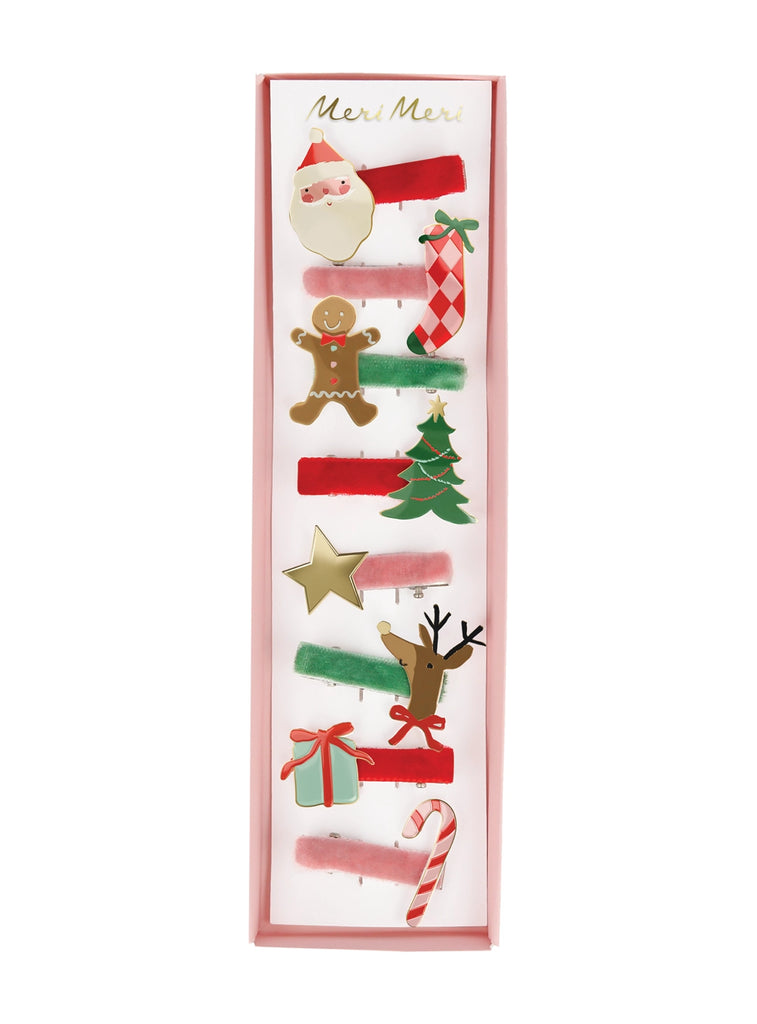 Meri Meri Jolly Christmas Hair Clips ( 8τμχ )