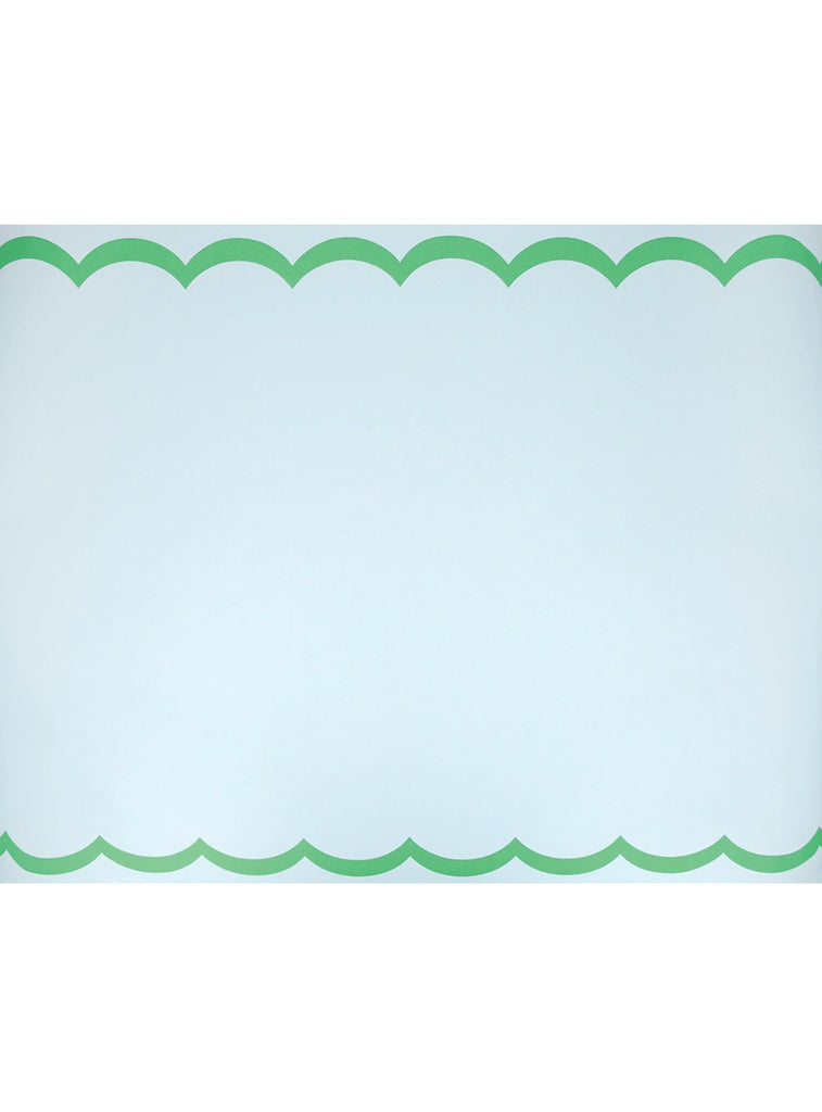 Ράνερ Διακόσμισης Scalloped Edge Blue Green