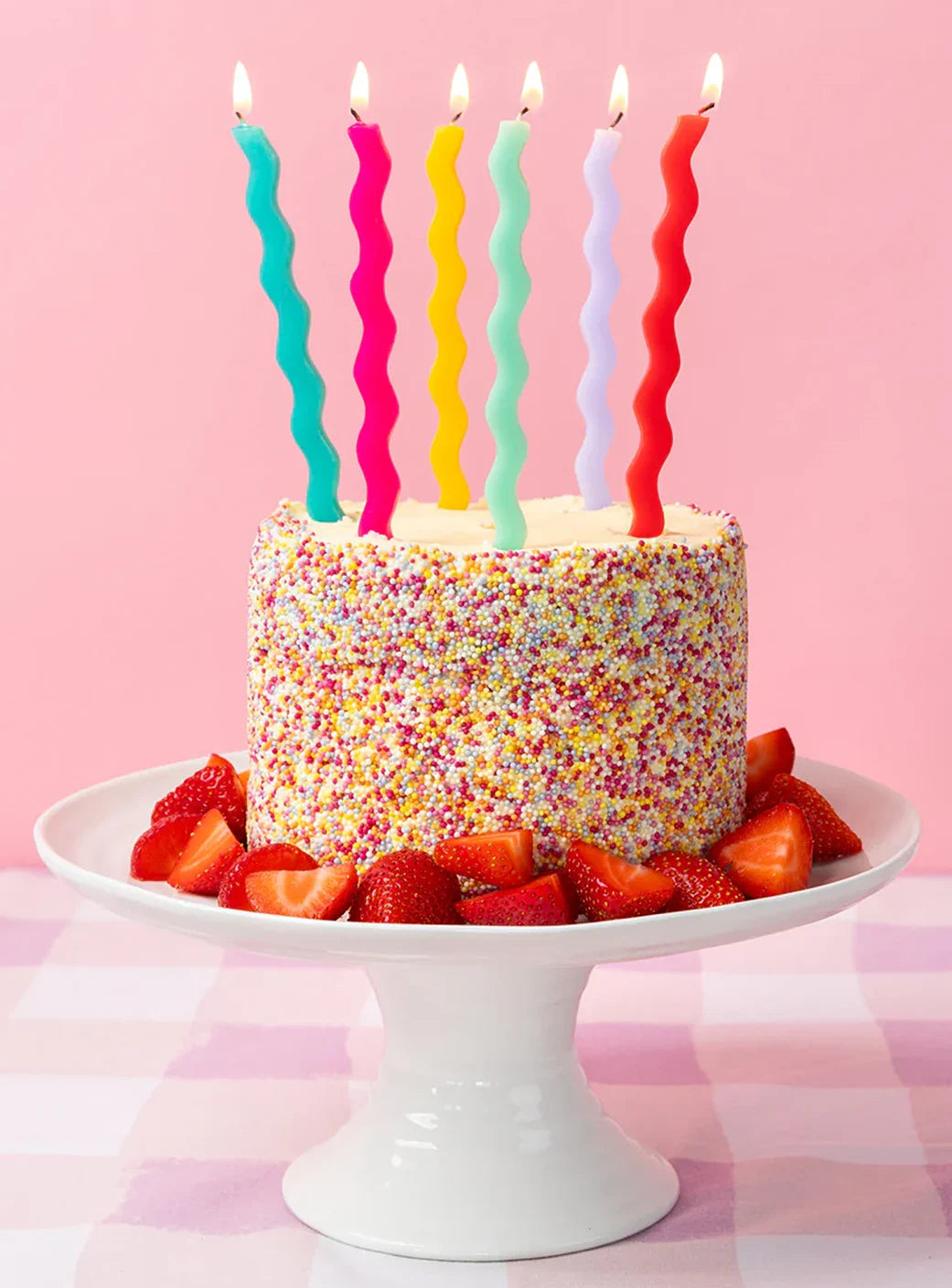 Κεράκια Πολύχρωμα Ζικ Ζακ ( 12τμχ )