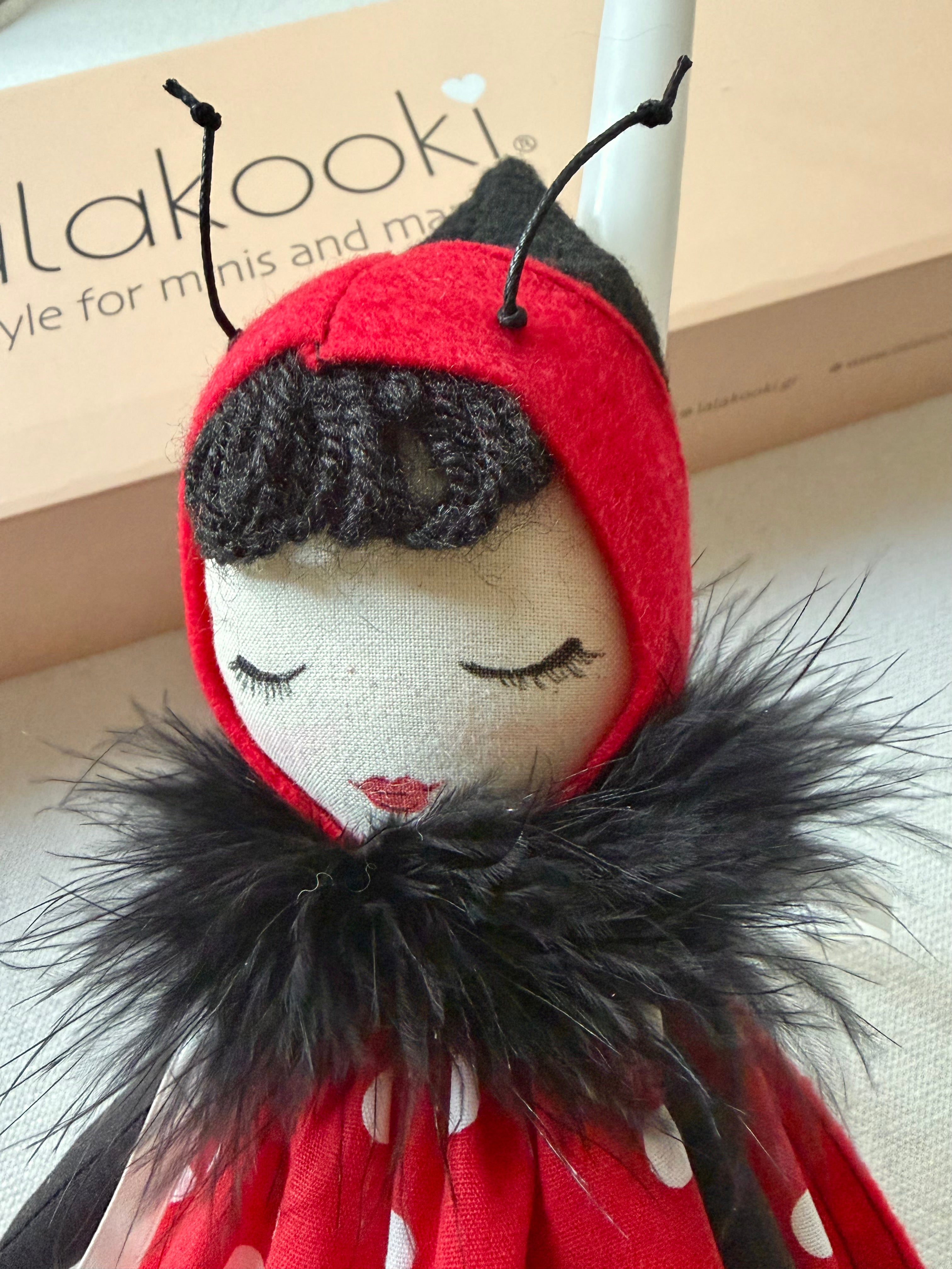 Handmade Easter candle Zoe the ladybug