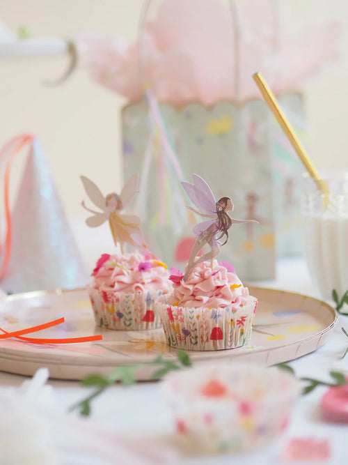 Cupcake Kit φορμάκια και toppers για παιδικό πάρτι Νεράιδα Fairy σετ 24τμχ Meri Meri