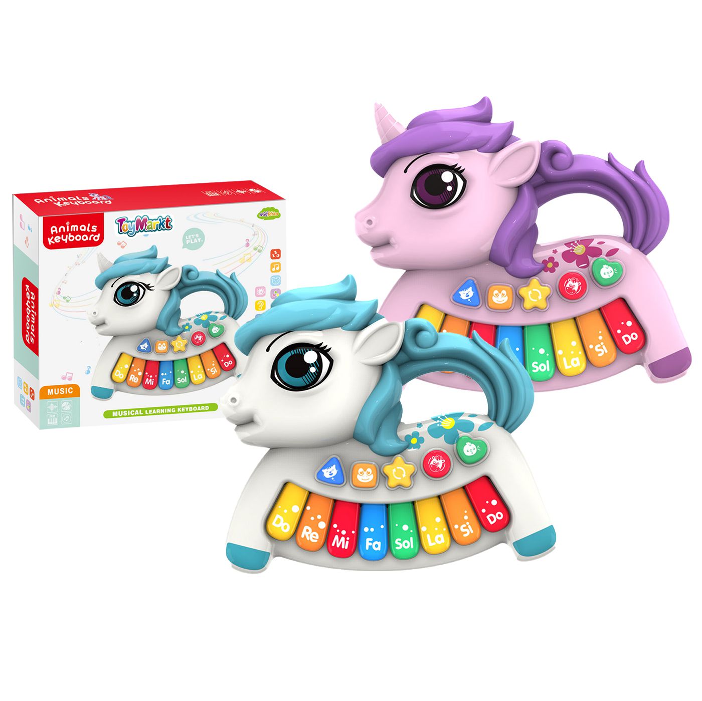 Unicorn Baby Piano Toy – 18m+