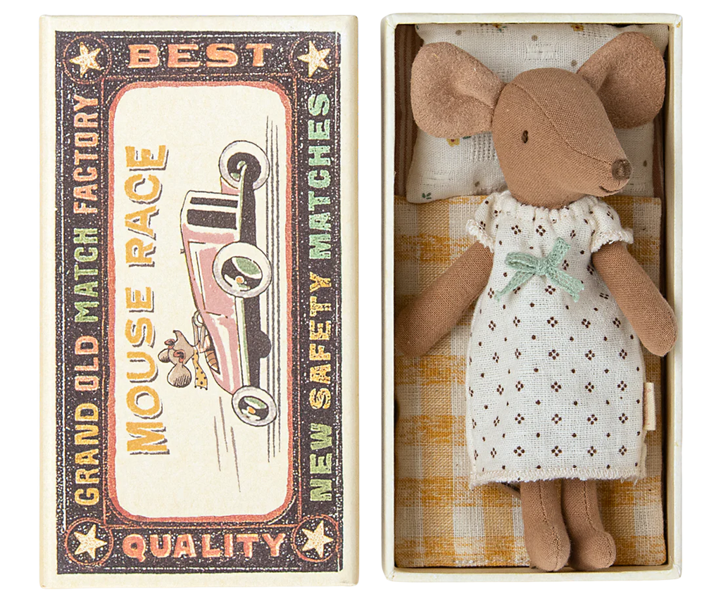 Big Sister mouse σε σπιρτόκουτο 13cm Maileg 3+