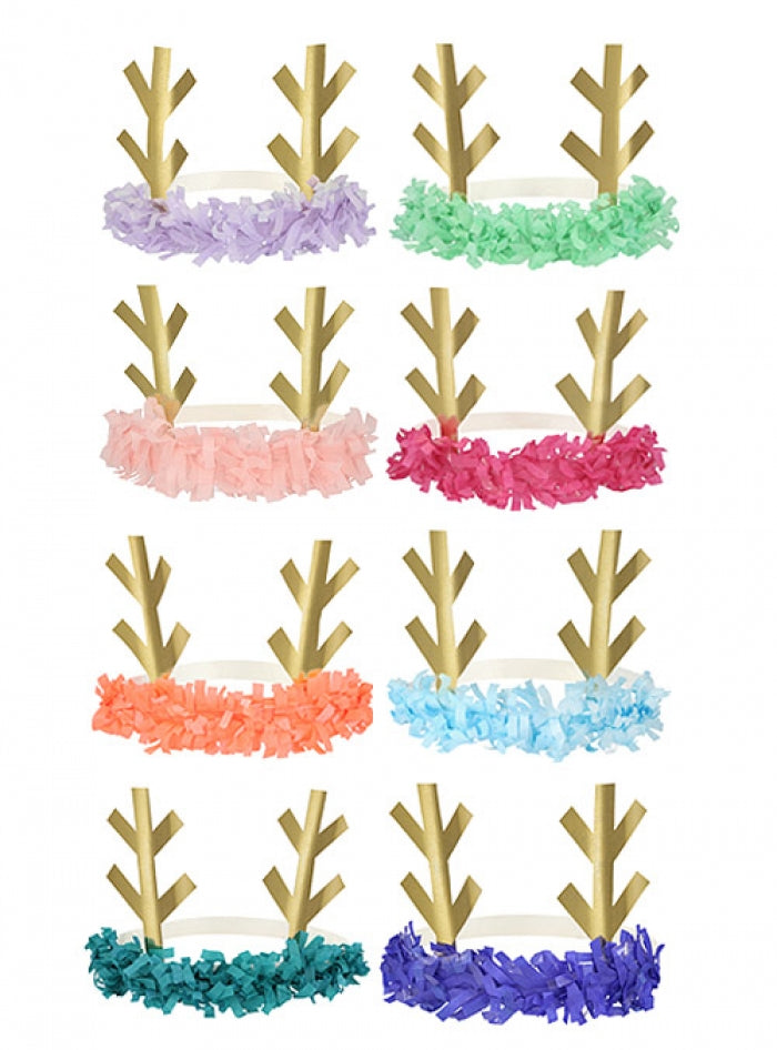 Κορδέλα Μαλλιών Reindeer Fringe Antler, 8τμχ