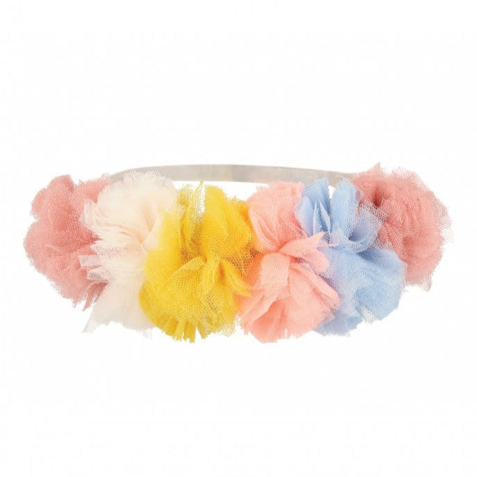 Κορδέλα Μαλλιών Tulle Pompom