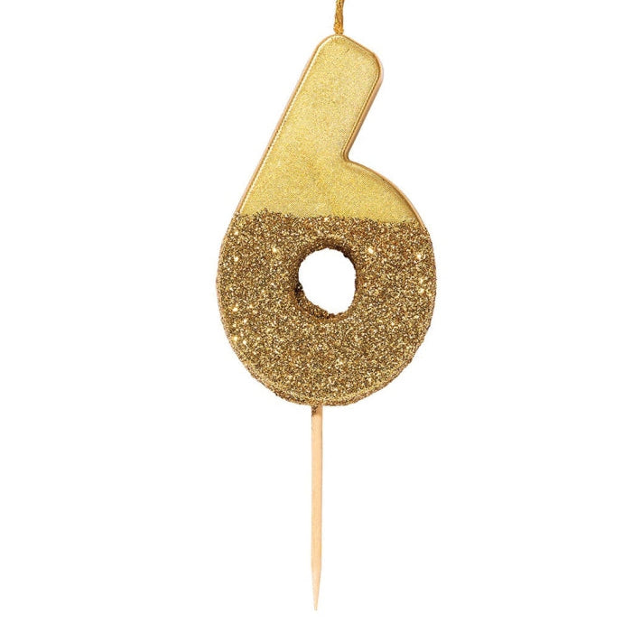 Κεράκι Χρυσό Νο 6