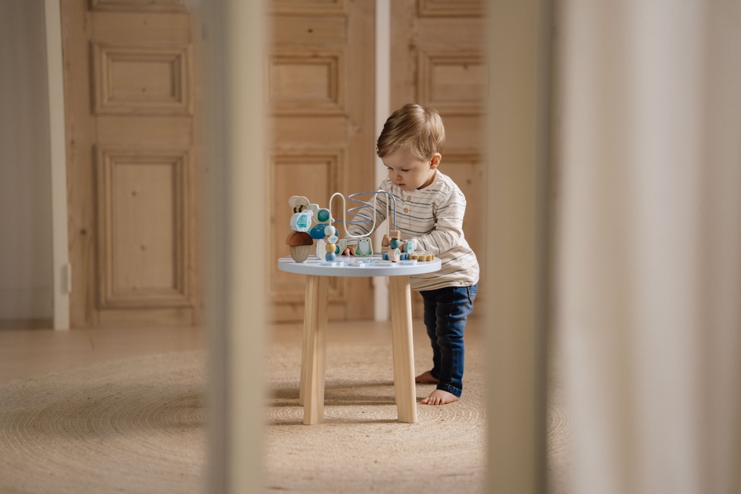 Kids long sleeve t-shirt with buttons Multi 1-4Years Little Dutch