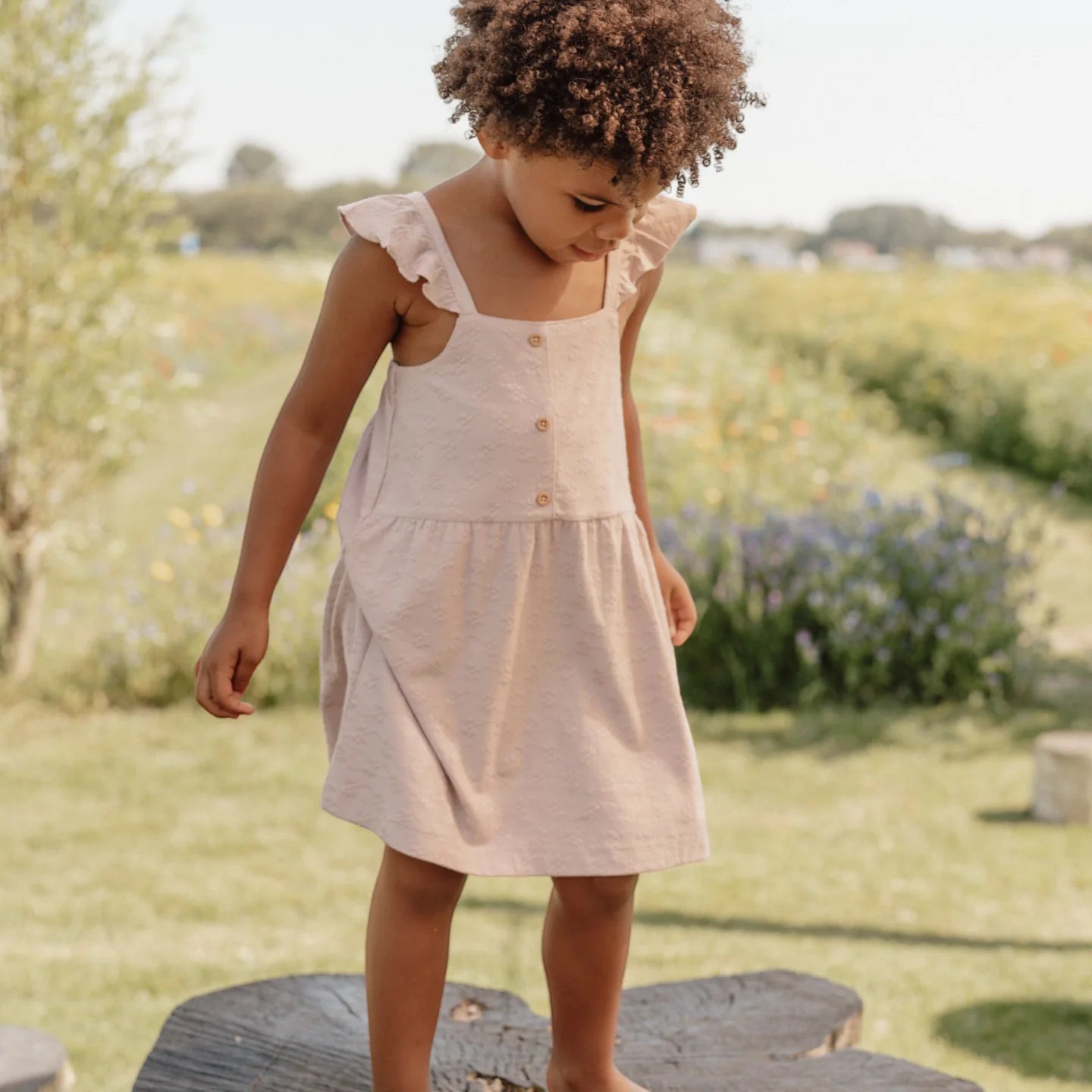 Παιδικό αμάνικο φόρεμα Lilac 1-4Years Little Dutch