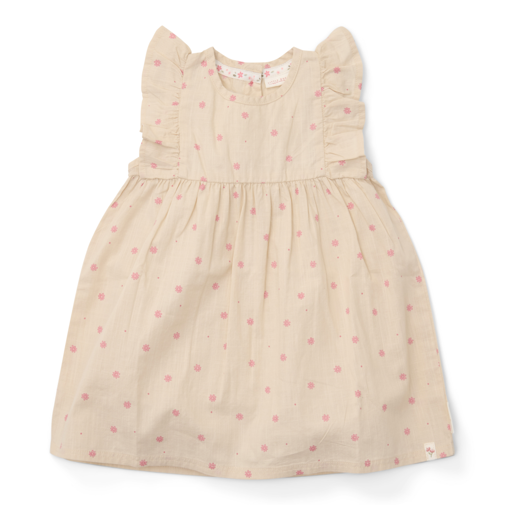 Kids sleeveless dress Sand 1-4Years Little Dutch
