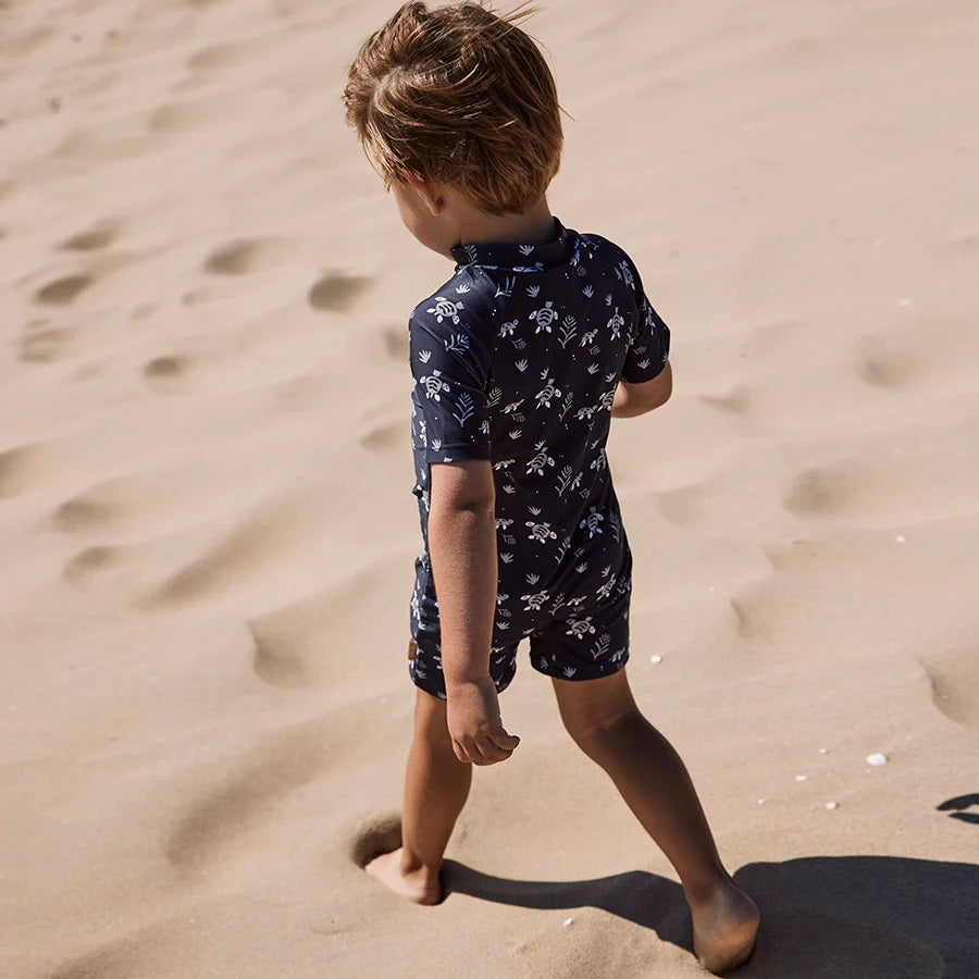 Παιδικό ολόσωμο μαγιό με αντιηλιακή προστασία UV50-Fresk Turtle-3M-5Y