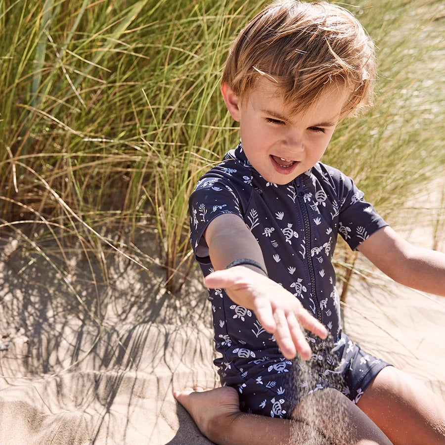 Kid's swimsuit with UV50 protection-Fresk Turtle-3M-8Y