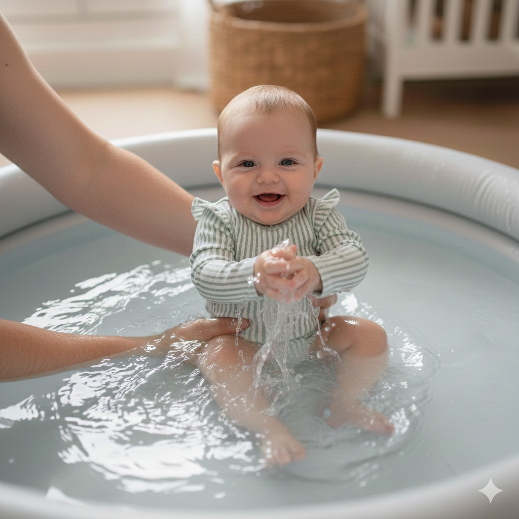 Βρεφικό ολόσωμο μακρυμάνικο ριγε μαγιό UPF 50+ 1 -12 months Liewood