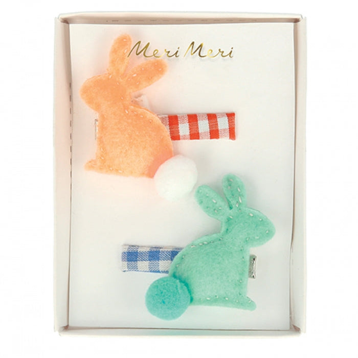 Hair Clips Υφασμάτινα Λαγουδάκια