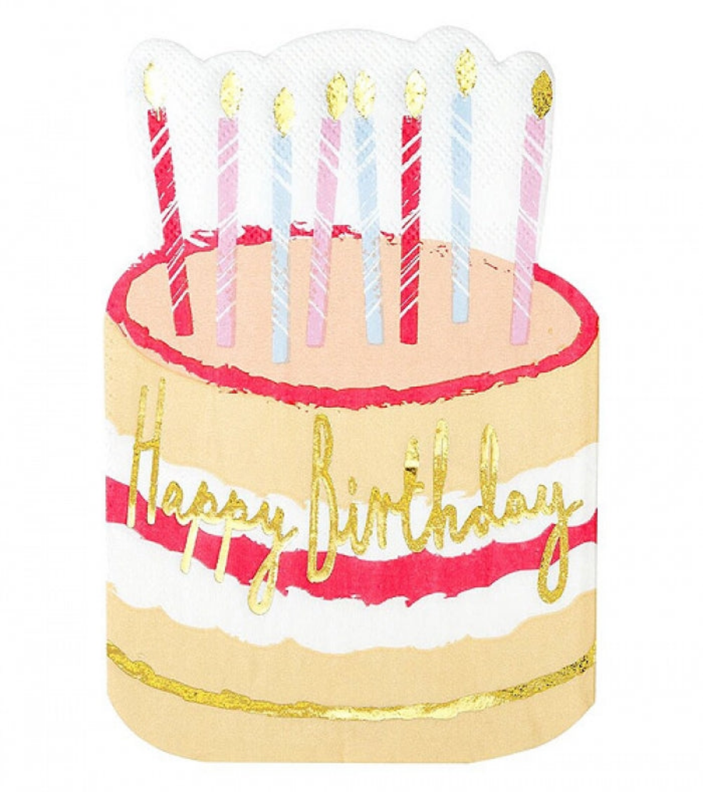 Σετ 12 Χαρτοπετσέτες για παιδικό πάρτι Birthday Cake - Talking Tables