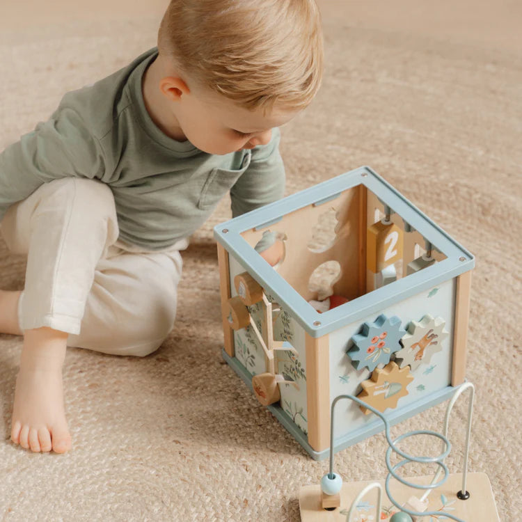 LD7231 Παιδικό Ξύλινο παιχνίδι κύβος δραστηριοτήτων 18M+  Forest Friends FSC