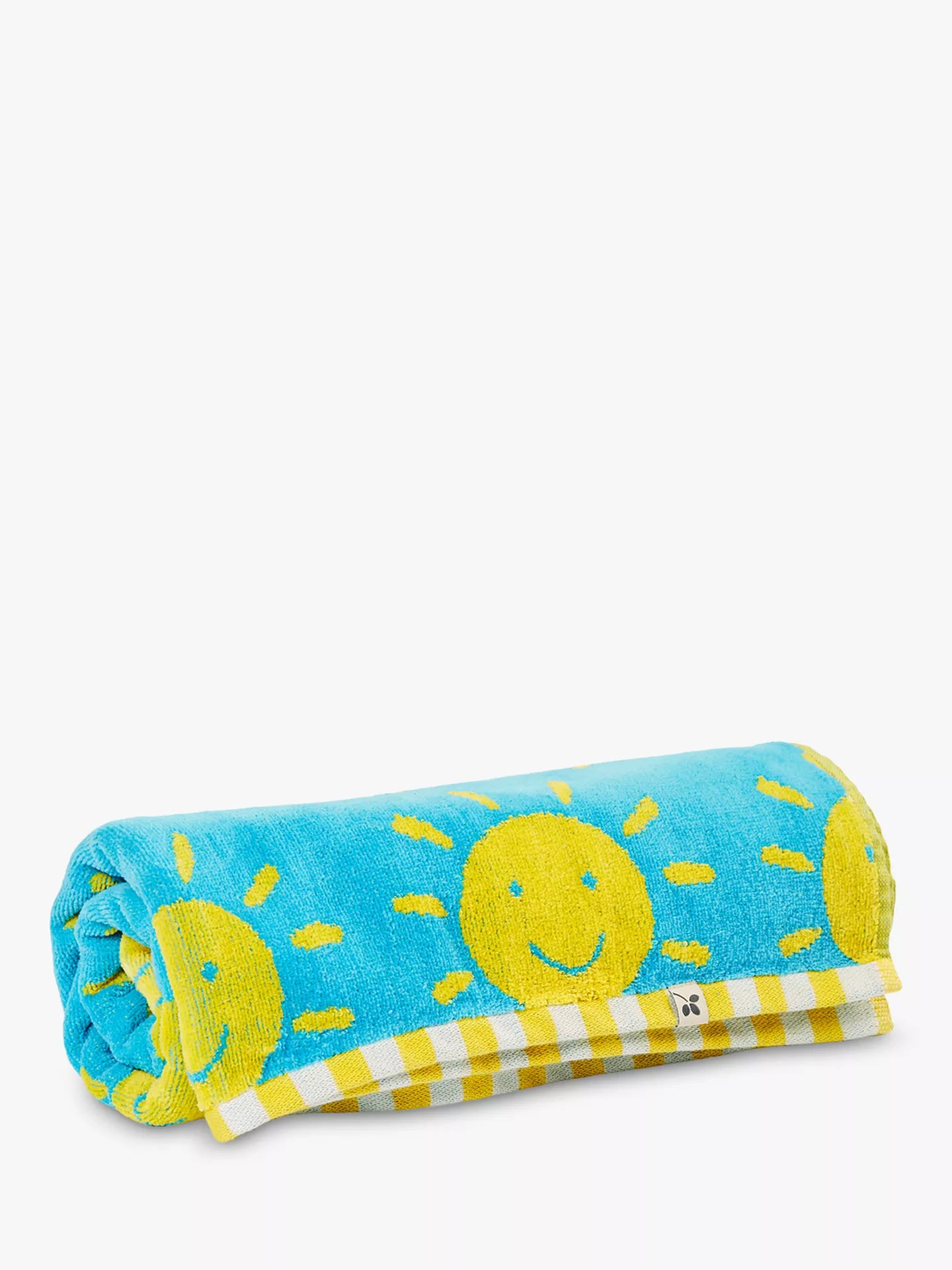Children's Beach Towel Sunshine Smiles 140 x 70cm Organic cotton Frugi