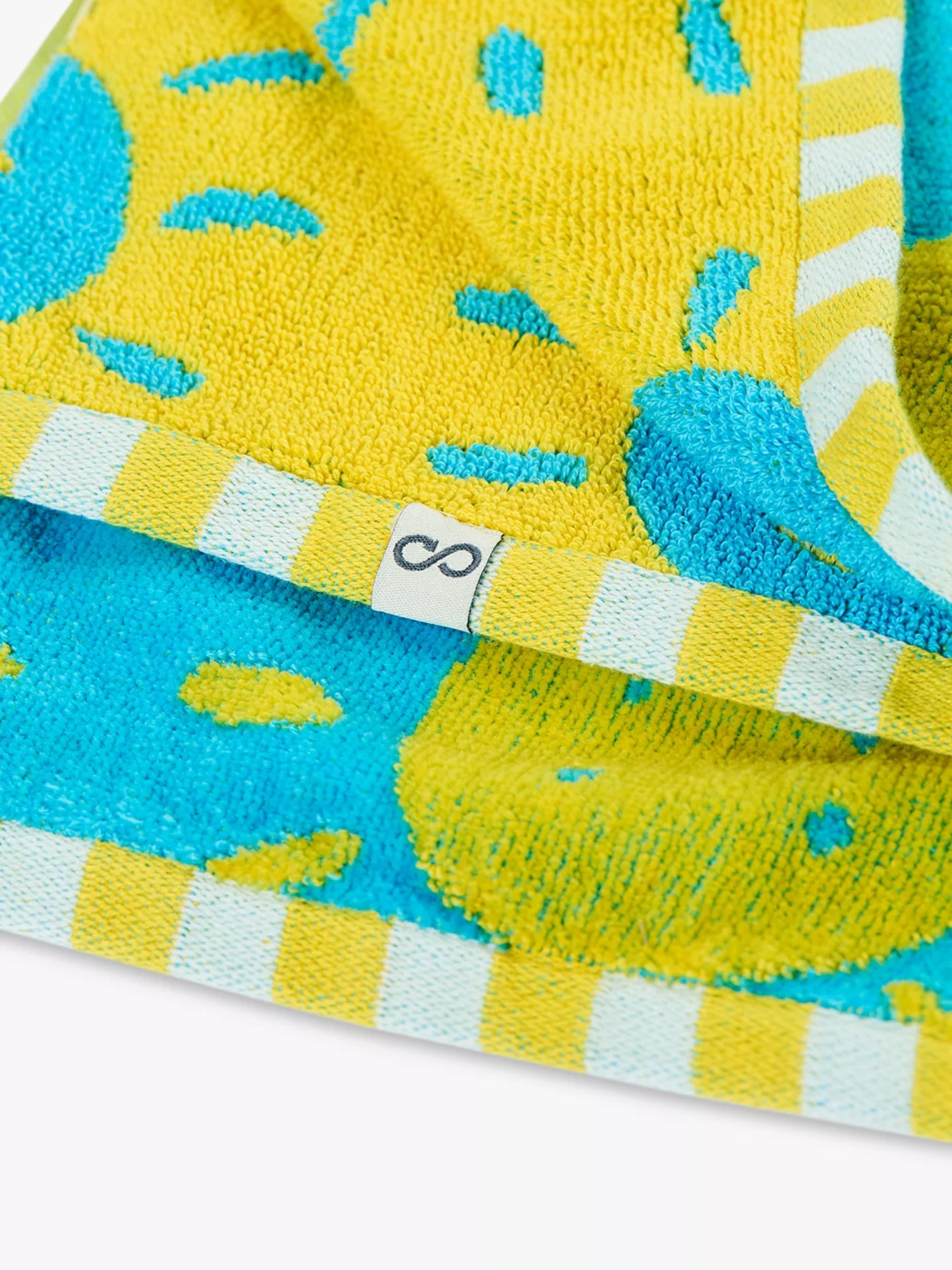 Children's Beach Towel Sunshine Smiles 140 x 70cm Organic cotton Frugi