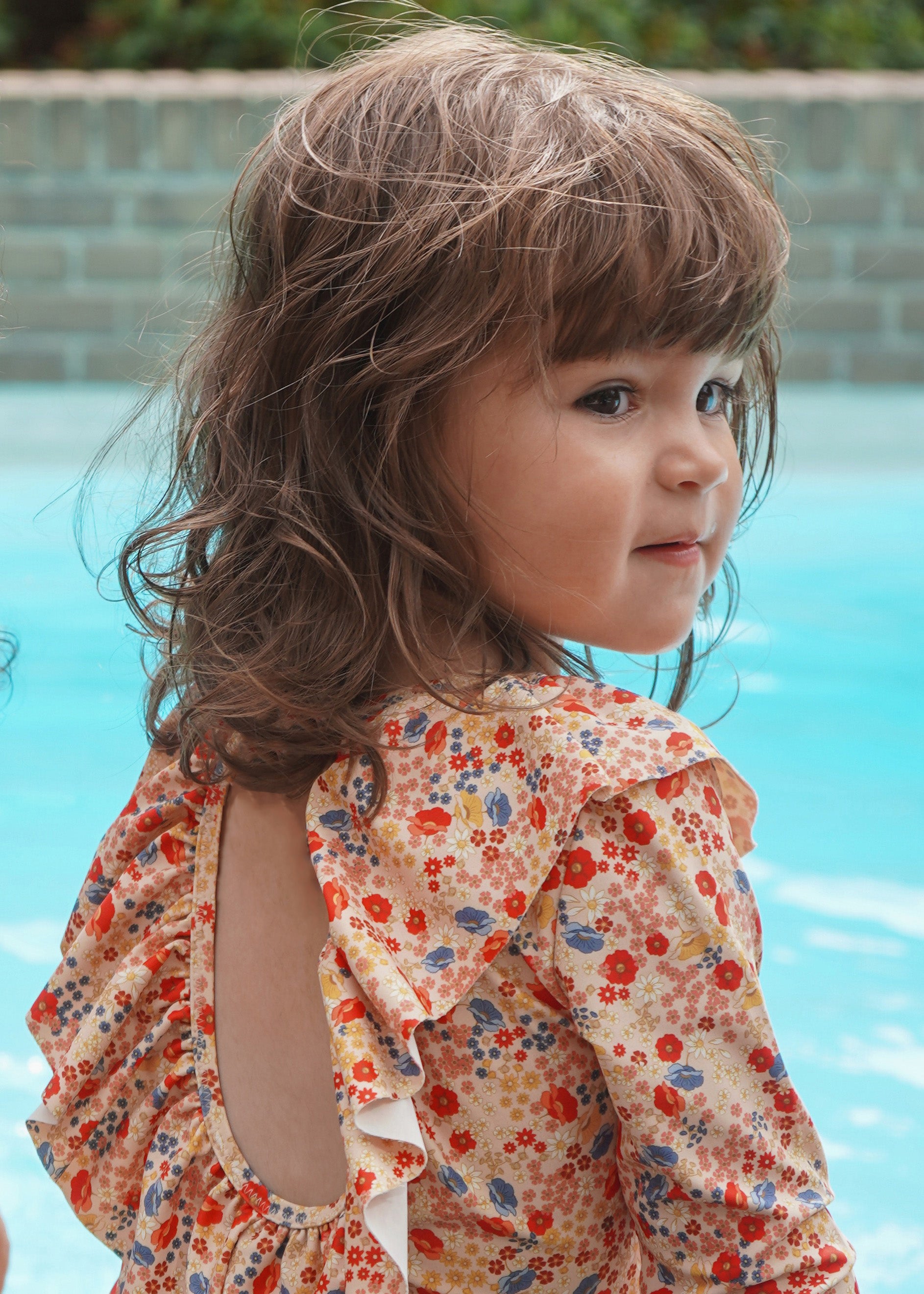 Kid's long-sleeved swimsuit Villetta 6M-10Y - Konges Slojd