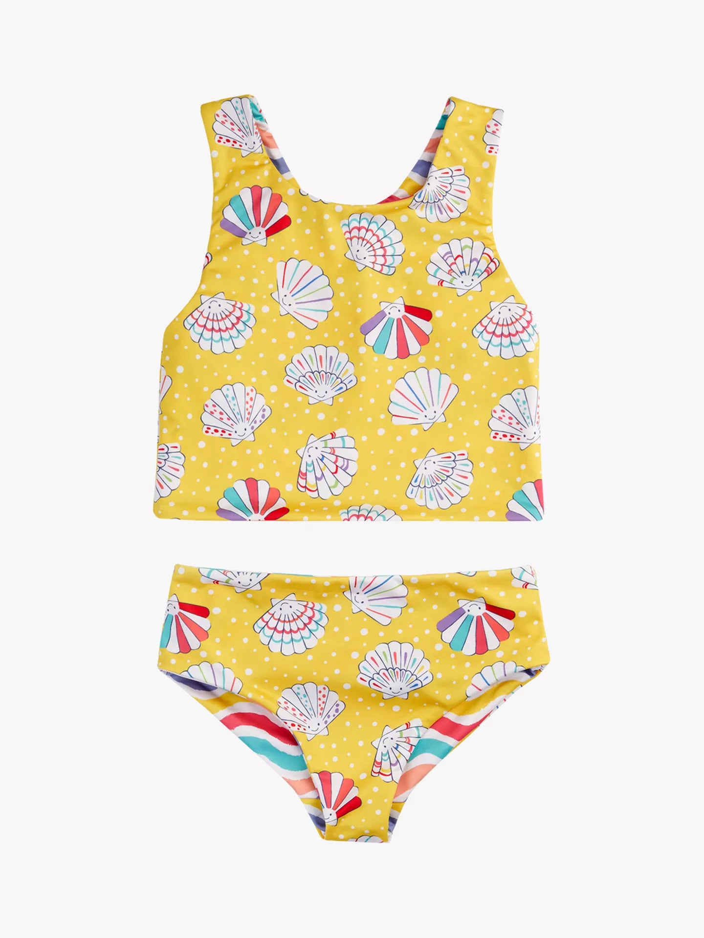 Children's reversible bikini Rainbow Wave/Shellabrate - 3-10Y Frugi