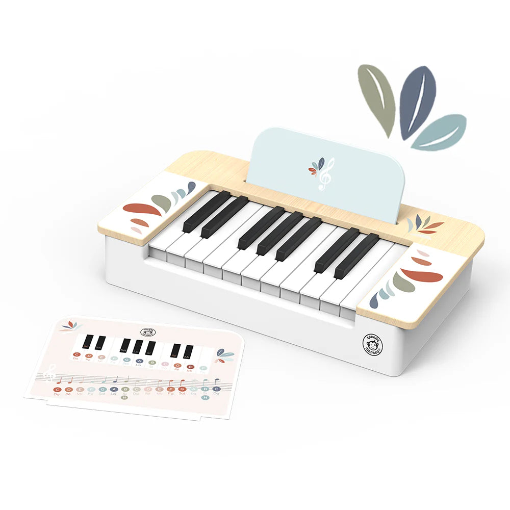 Wooden kid's toy Keyboard 30x26x9cm - Speedy Monkey 3+years