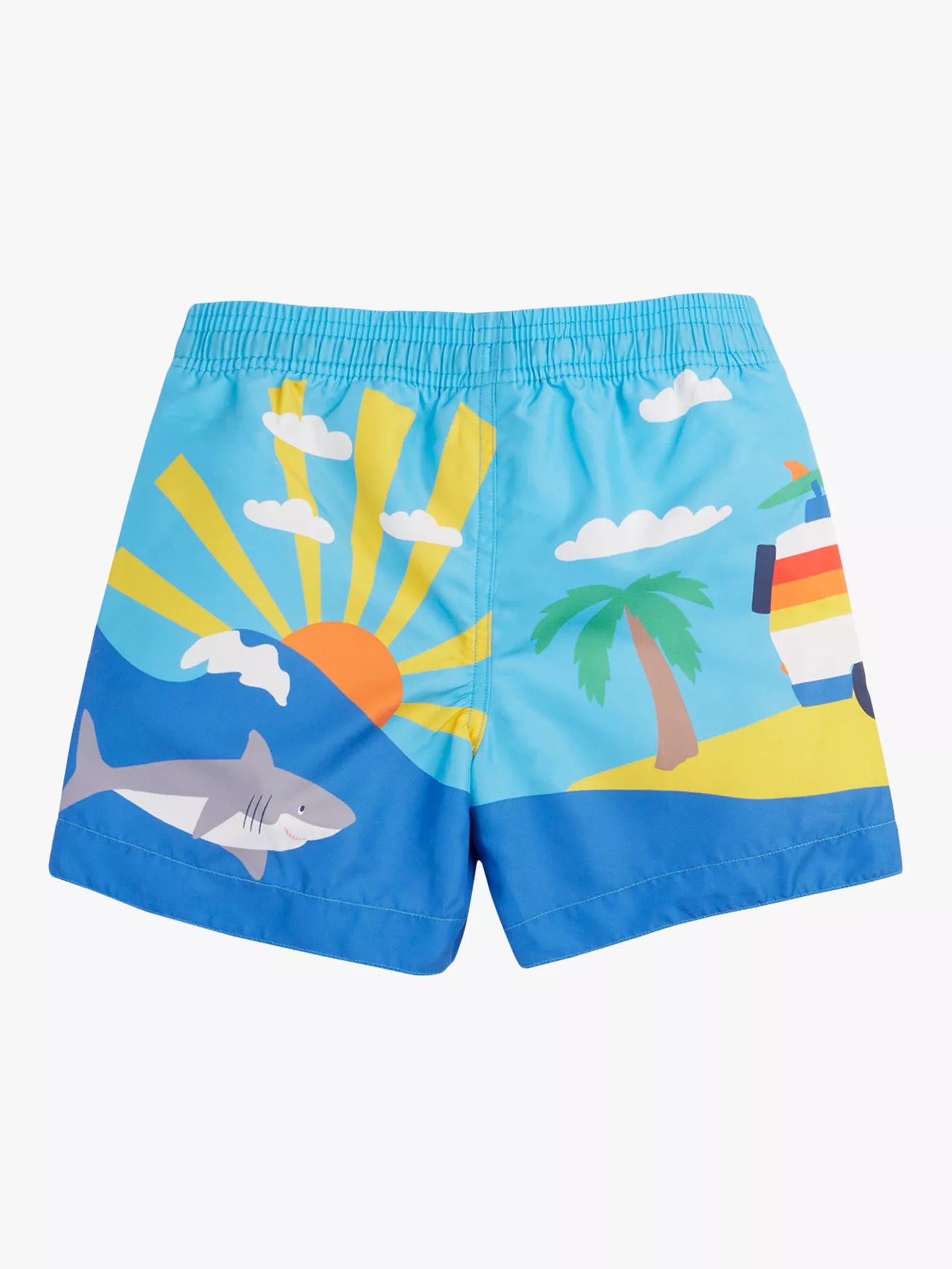 Kids swim shorts Blue Skies/Beach 2-8Y Frugi