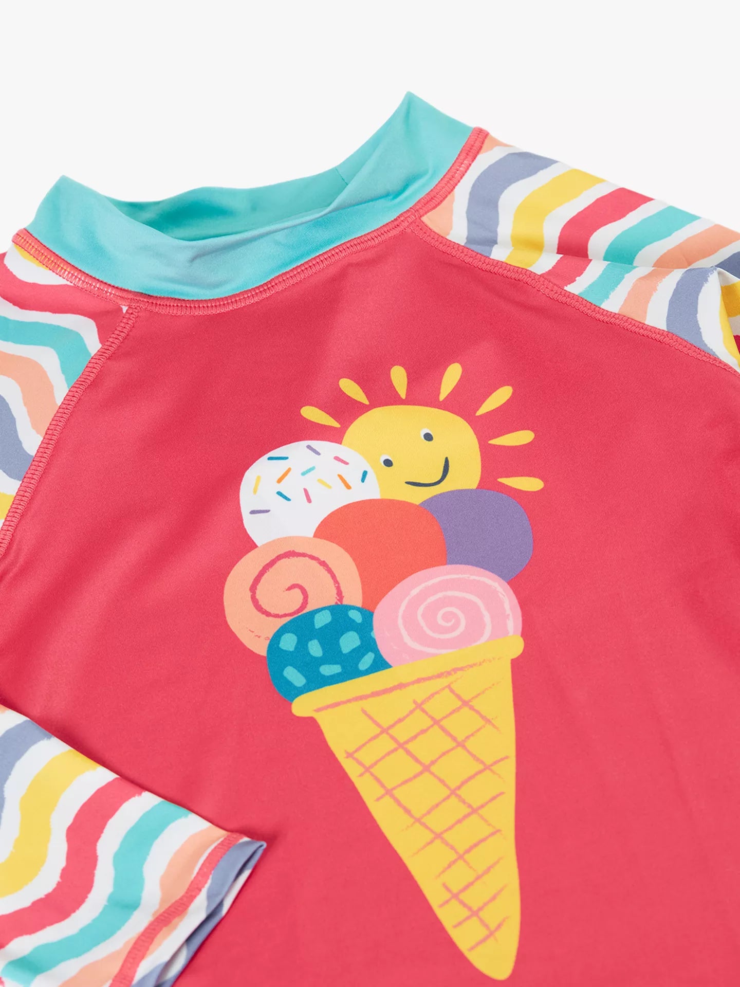 Kid's swim blouse UPF50+ Ice Cream 1-8Y Frugi