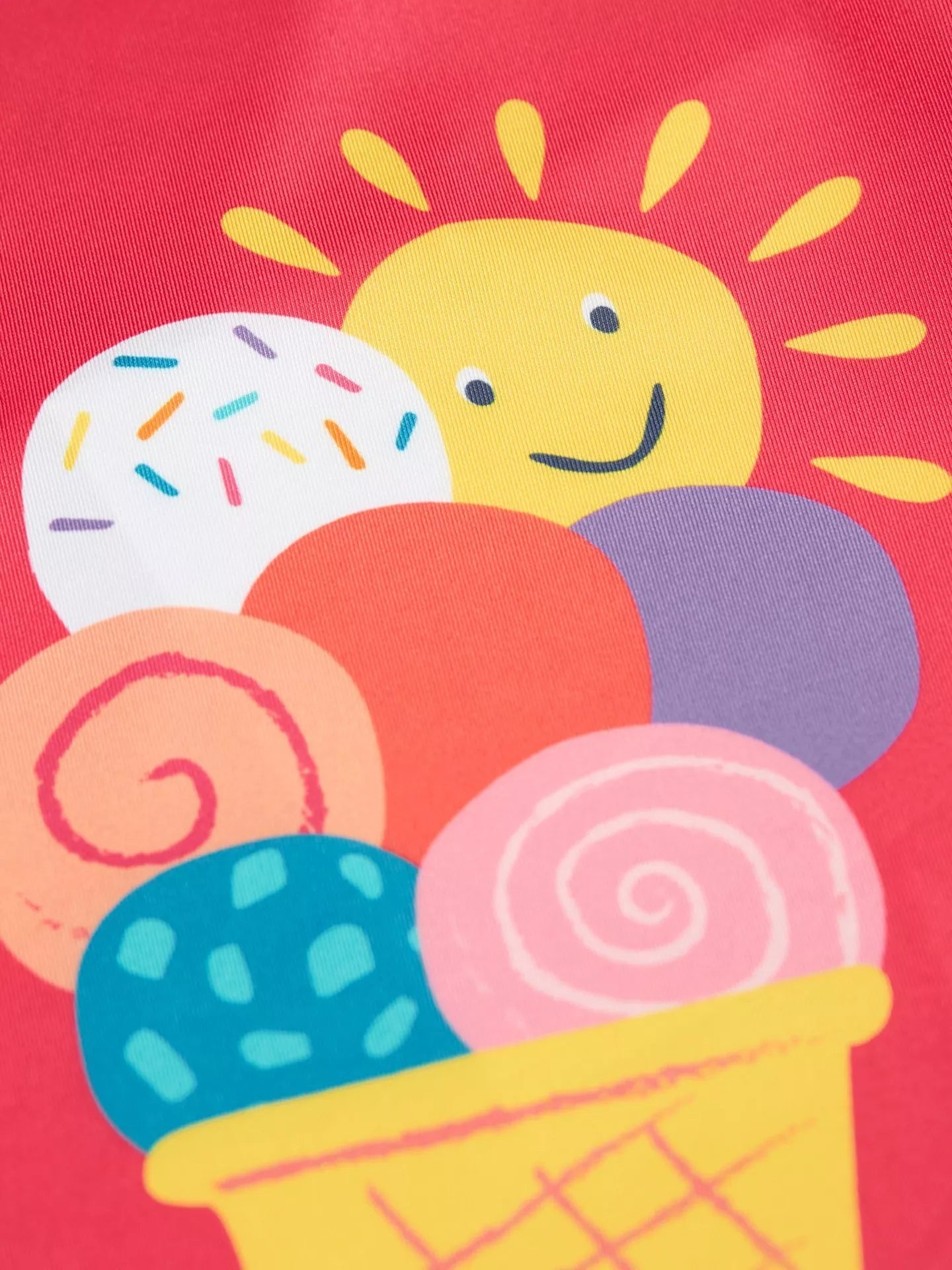 Kid's swim blouse UPF50+ Ice Cream 1-8Y Frugi