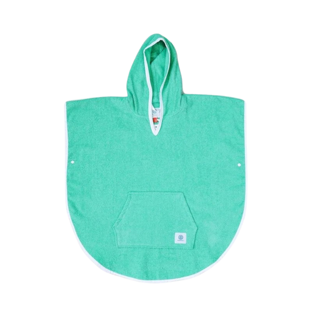 Kid's Poncho Biscay Green 1-8 years