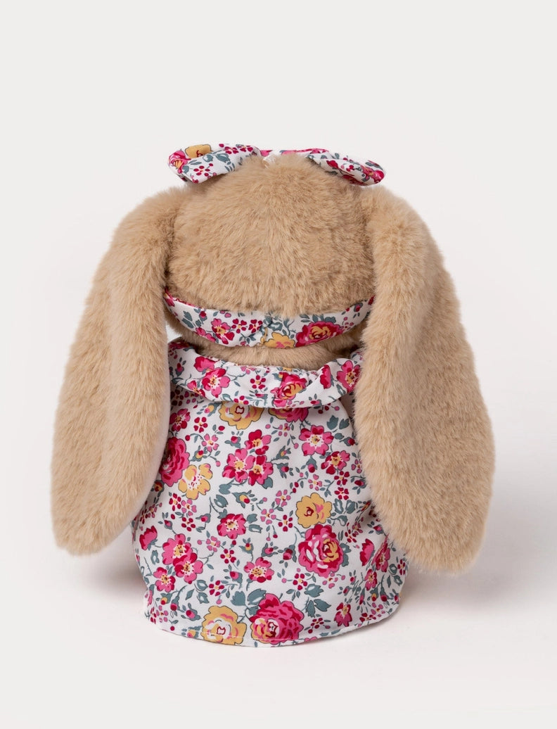 Λούτρινο Bunny Daisy με Floral Φόρεμα – Απαλό Παιδικό Παιχνίδι Αγκαλιάς 0+μηνων