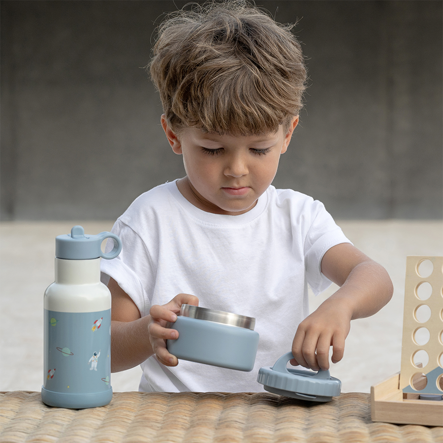 Ανοξείδωτο παγούρι θερμός με καλαμάκι Spaceship 350ml - Citron