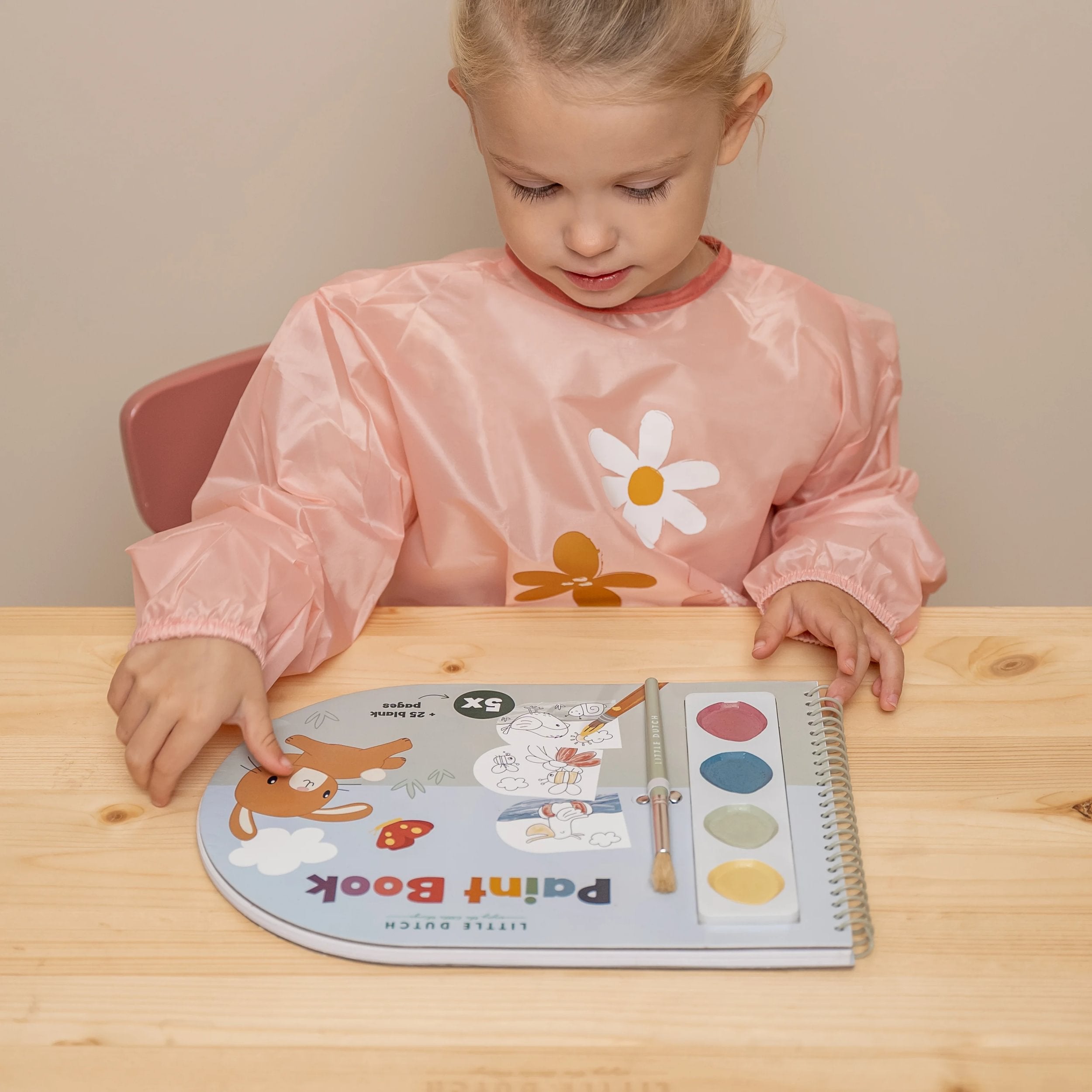 Παιδικό μπλοκ ζωγραφικής με νερομπογιές 21x30cm 3+ετών Little Dutch Farm