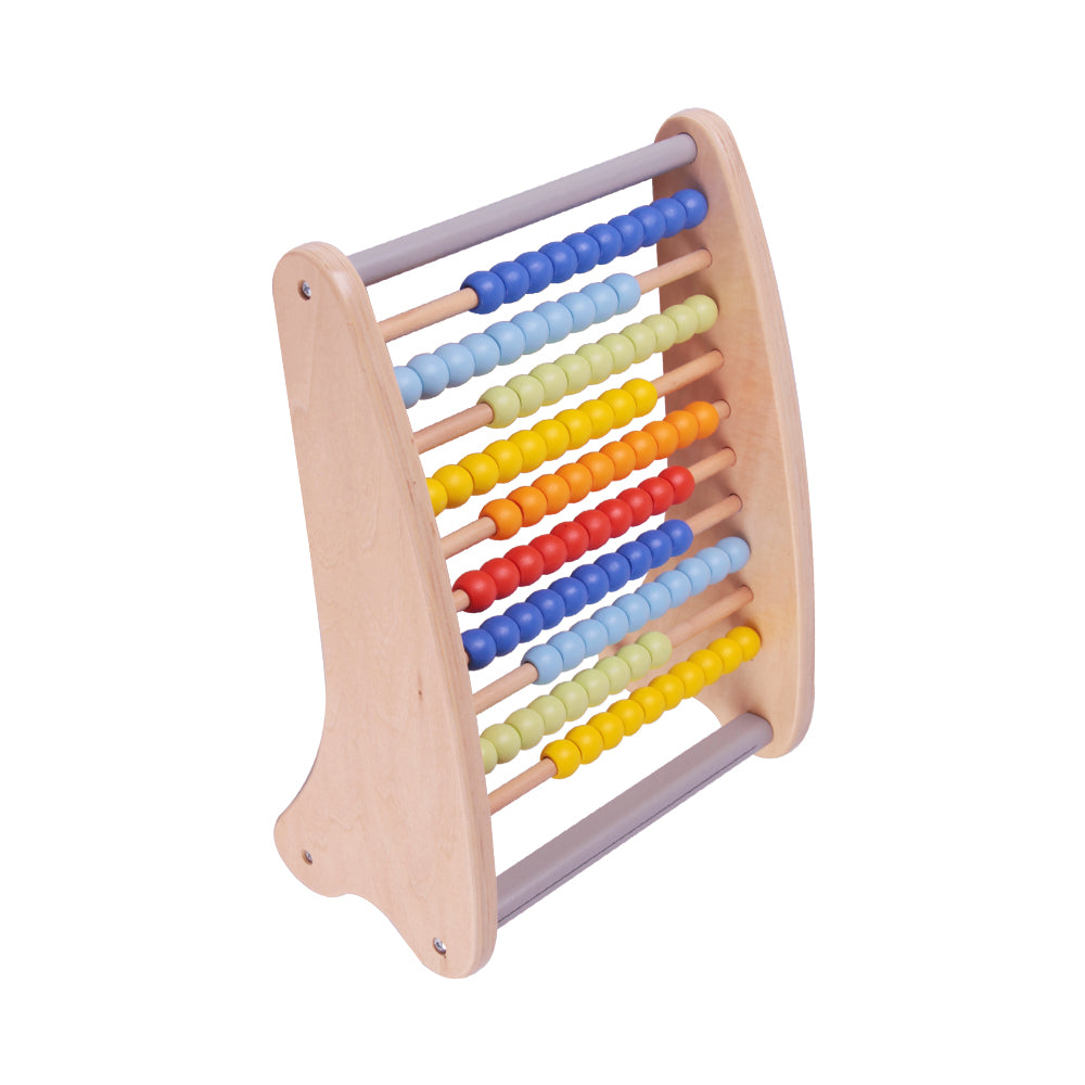 Children's Wooden Abacus with Math cards 3+
