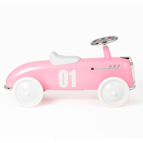 Kid's Metal Steering Wheel Roadsters Baghera  Pink 3Υ+ 75x35x36cm