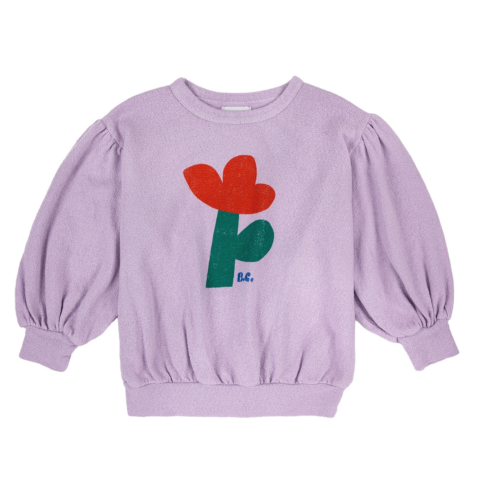 Sea flowers sweatshirt 2-11Y levander - Bobo Choses