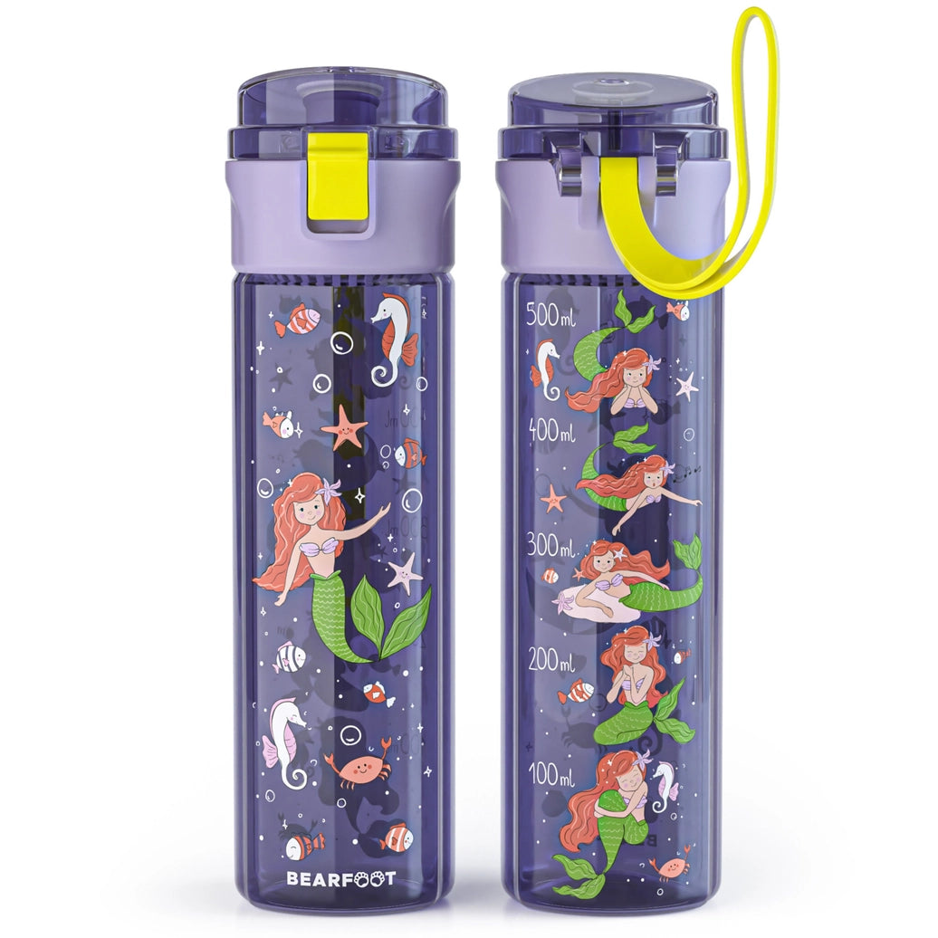 Children's  Tritan Water bottle Mermaid  500ml Bearfoot
