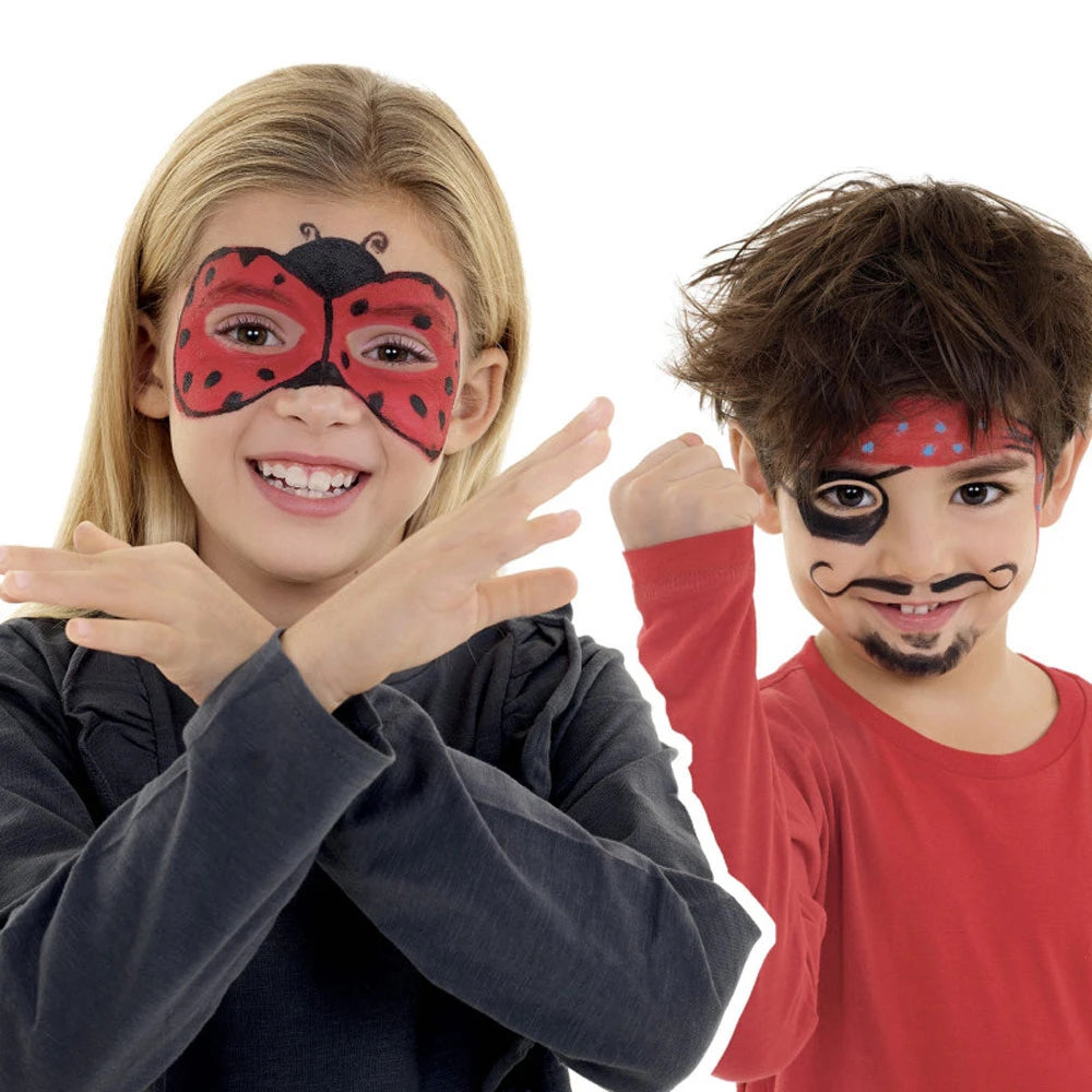 Carioca Face Paints 3 pieces Maskup (red-black-blue)