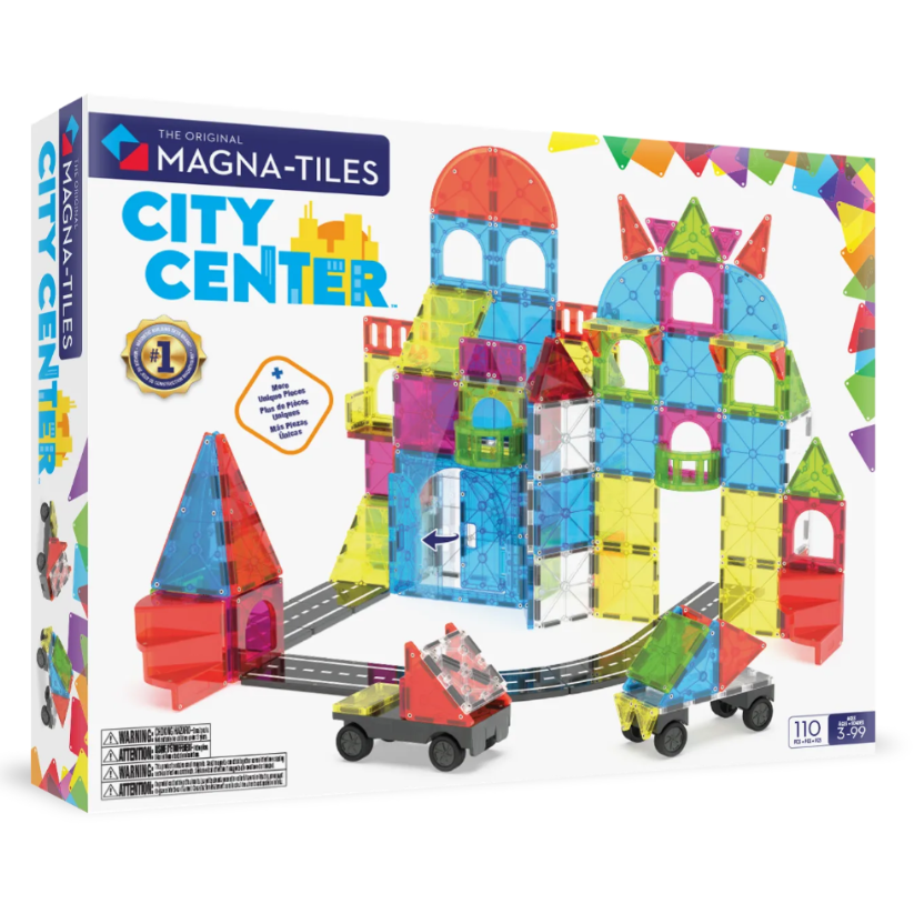 Kid's magnetic toy City Center 110pcs 3Y+ MAgna Tiles