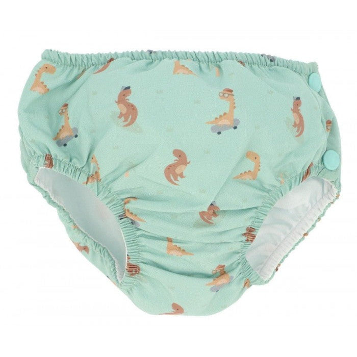 Εκπαιδευτικό μαγιώ πάνας με βολάν Cool Dinos Monnëka 18-24 Μηνών με προστασία από τον ήλιο