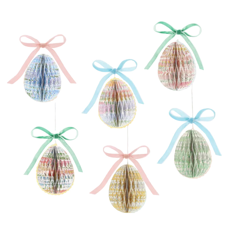 Decorative honeycomb Easter eggs Liberty 6pcs