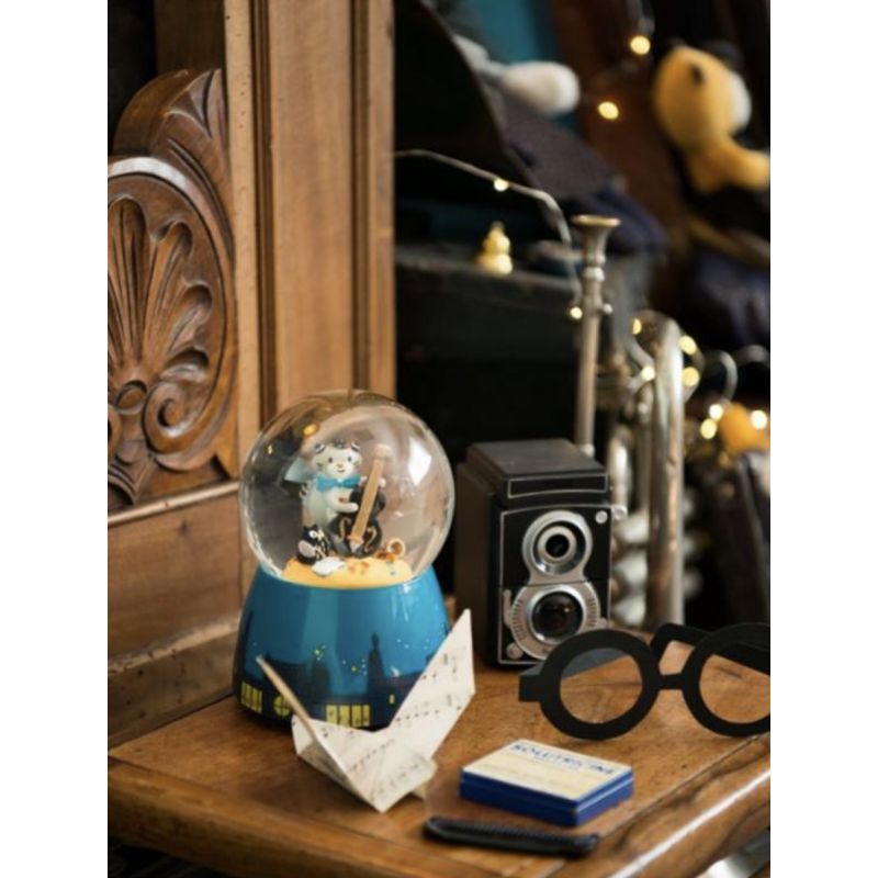 Musical Snow Globe Les Moustaches - Moulin Roty