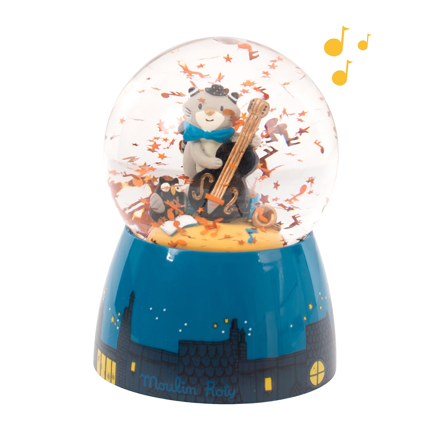 Musical Snow Globe Les Moustaches - Moulin Roty