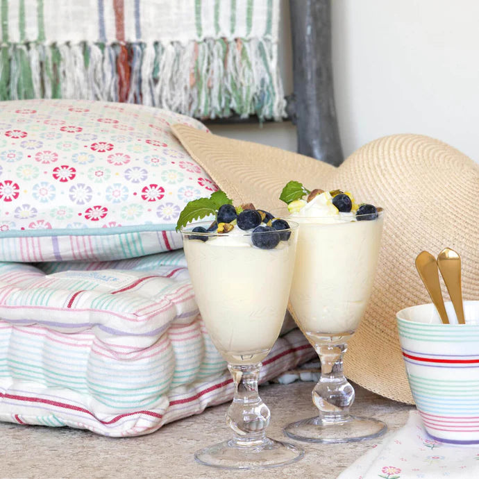 Διακοσμητικό μαξιλάρι καρέκλας Leonine Pale Blue 50x50x10εκ.