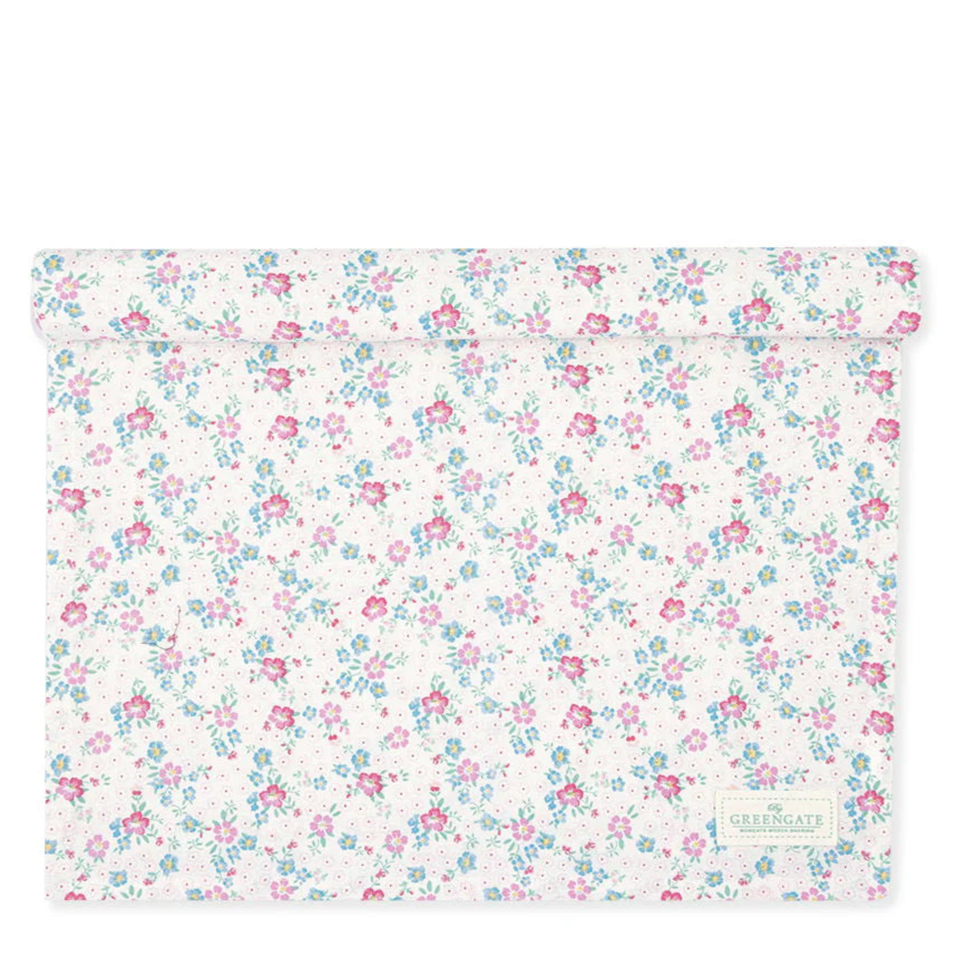 Διακοσμητικό τραπεζομάντηλο runner Allyna White 140x45cm