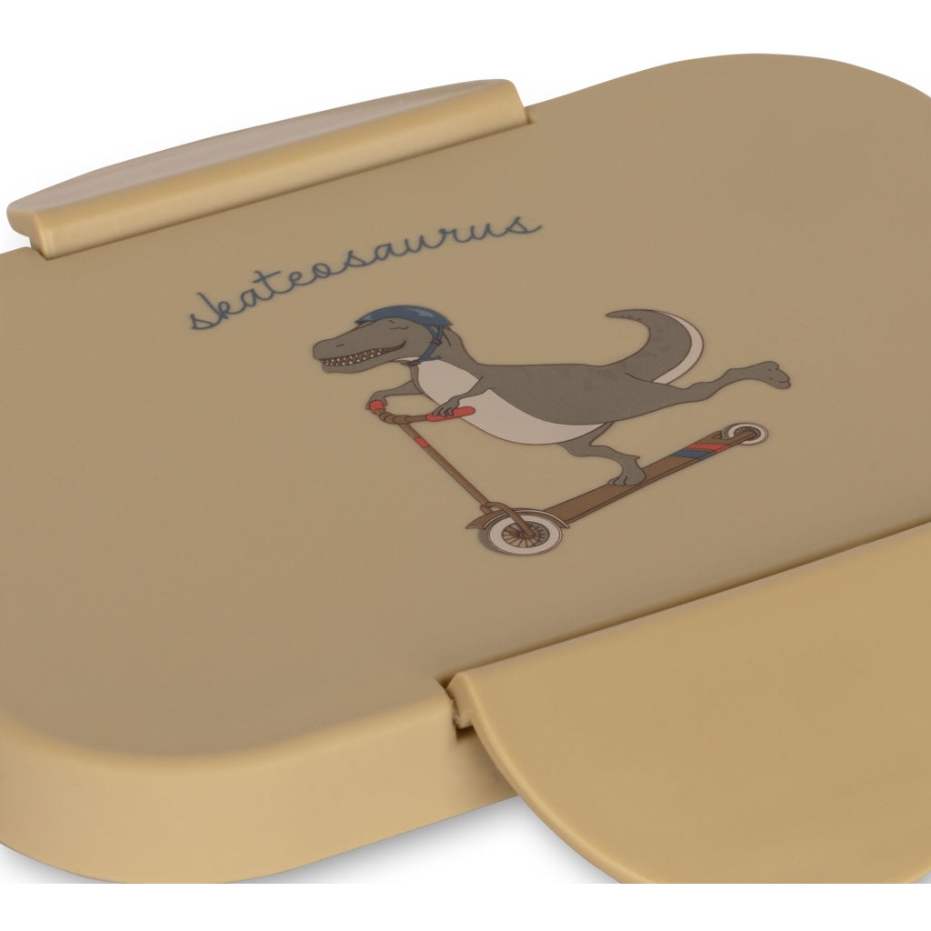 Δοχείο φαγητού με διαχωριστικό Skatesaurus 17x12x8.5εκ. Konges Slojd