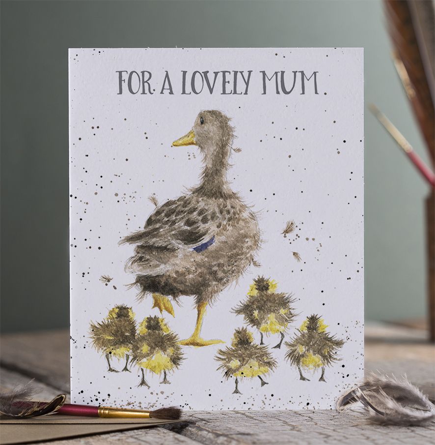 Lovely Mum Duck Birthday Card
