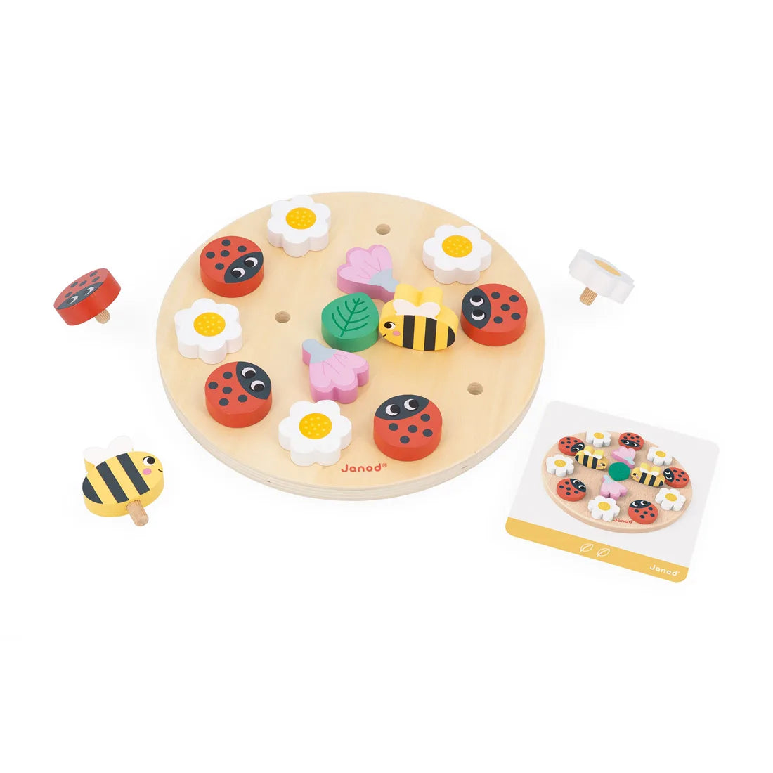 Children's educational toy My first Mandala - Garden 2+ Janod